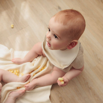 2 Soft Vegan Leather Bibs 0-12 Months