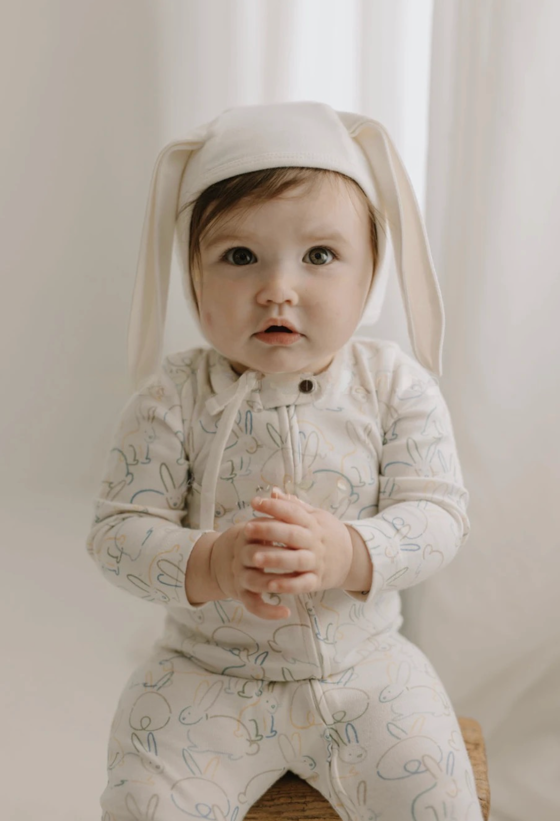 Baby kid organic Hat Bonnet with Ears
