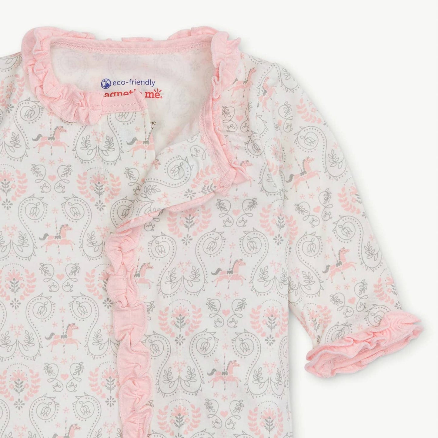 CAROUSEL MODAL MAGNETIC FOOTIE W/RUFFLES