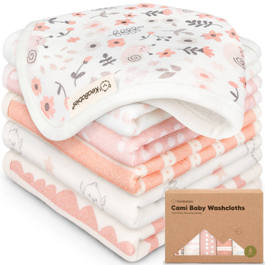6-Pack Organic Cami Baby Washcloths