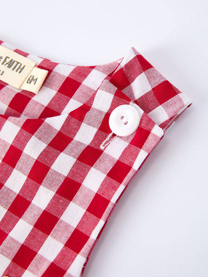 Romper with Applique Heart Dog