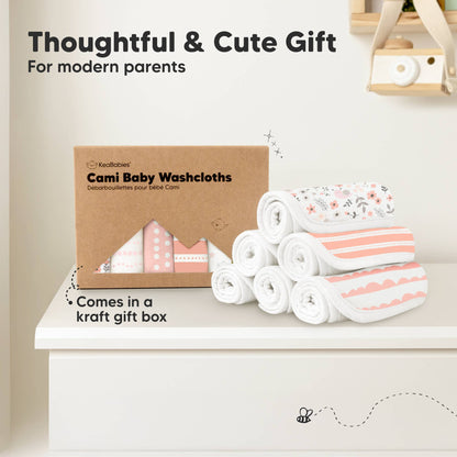 6-Pack Organic Cami Baby Washcloths