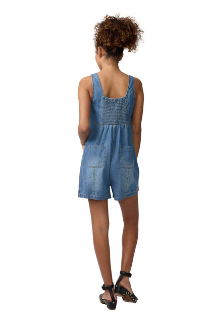 Denim Maternity Romper