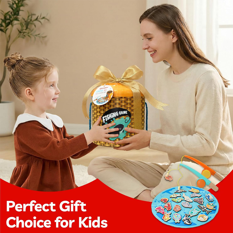 Topbright! Montessori Toddler Fishing Game