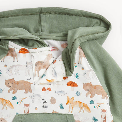 WONDERFUL WILDLIFE MODAL L/S HOODIE W JOGGER