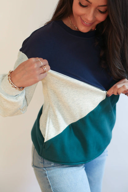 Zip Breastfeeding Sweatshirt