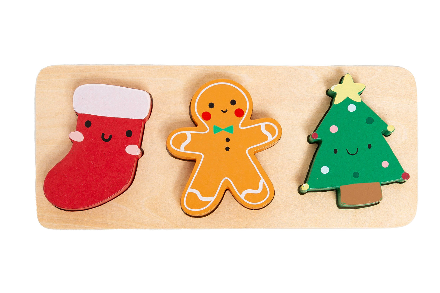 Wooden Christmas Holiday Puzzle