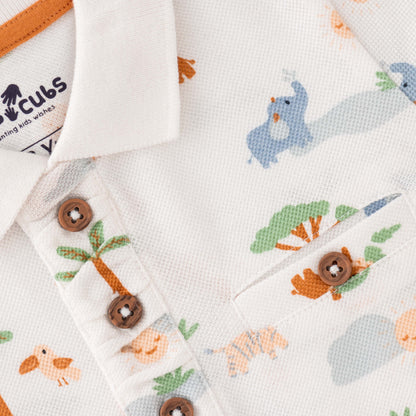 Safari Toddler Polo & Shorts Set