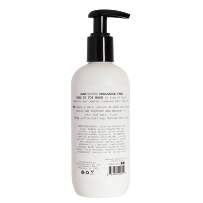 Fragrance Free Head To Toe Wash - 9.65oz