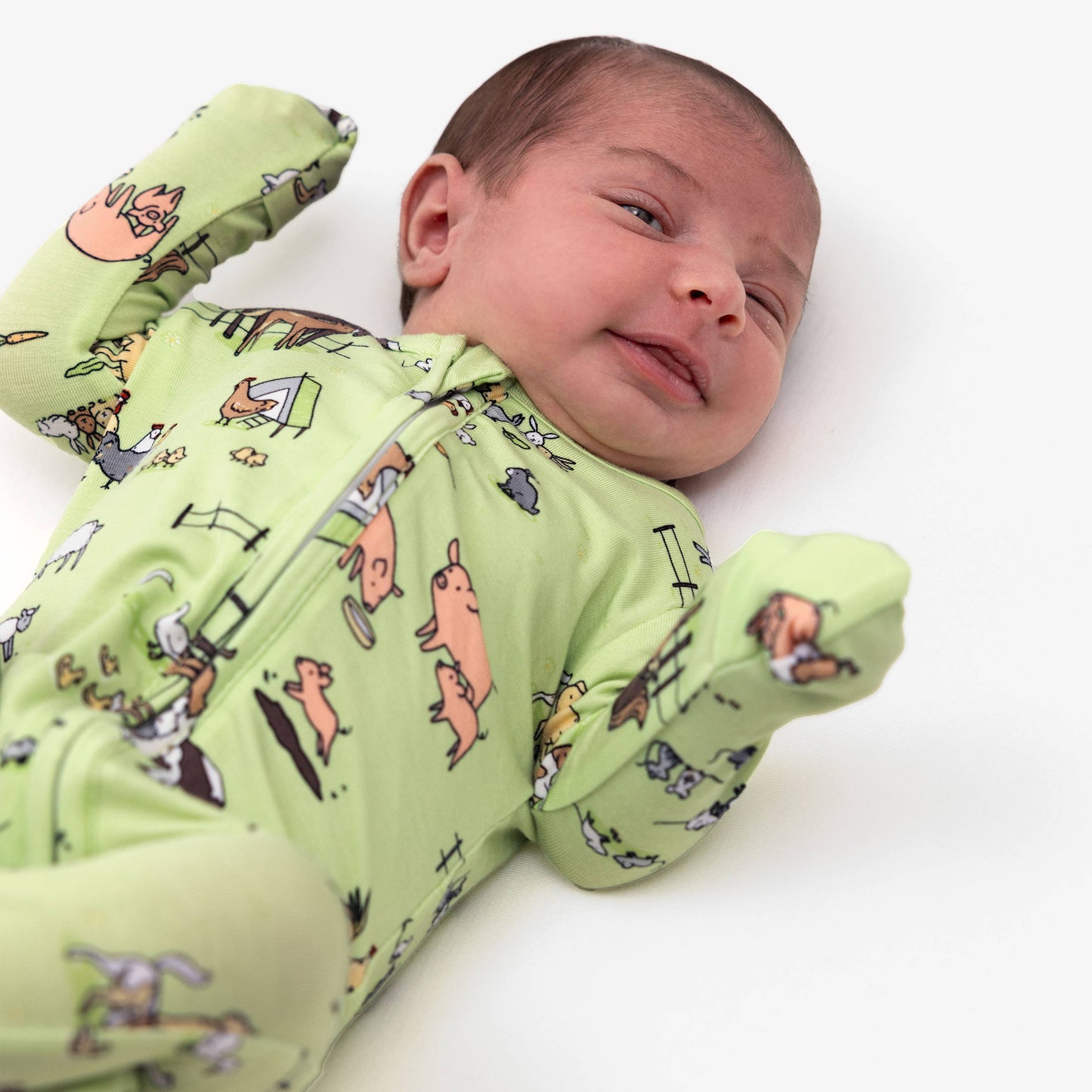 Farm Animals Convertible Footie