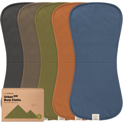 5-Pack Quin Baby Burp Cloths