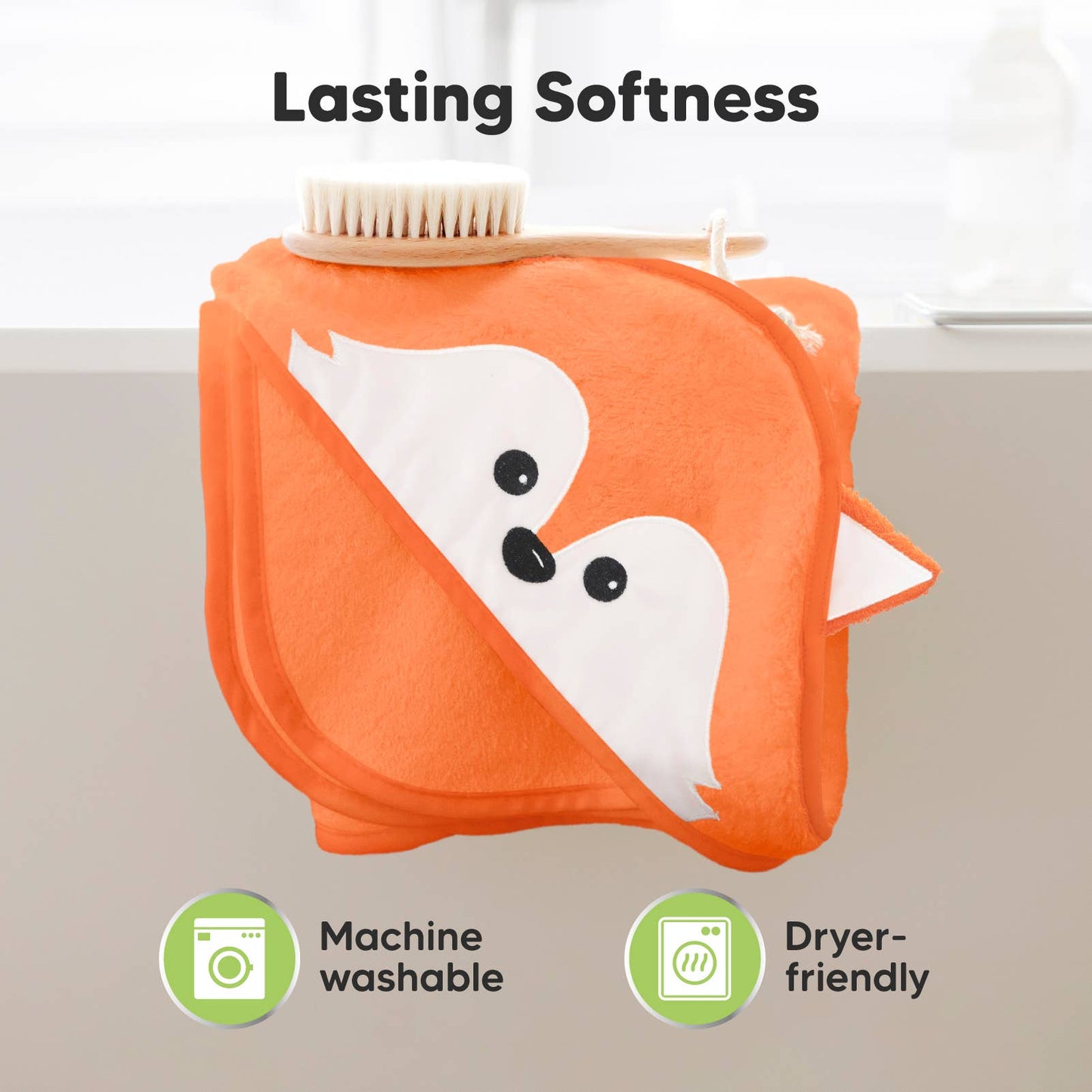 KeaBabies Cuddle Baby Hooded Towel