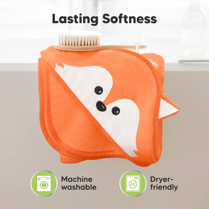 KeaBabies Cuddle Baby Hooded Towel
