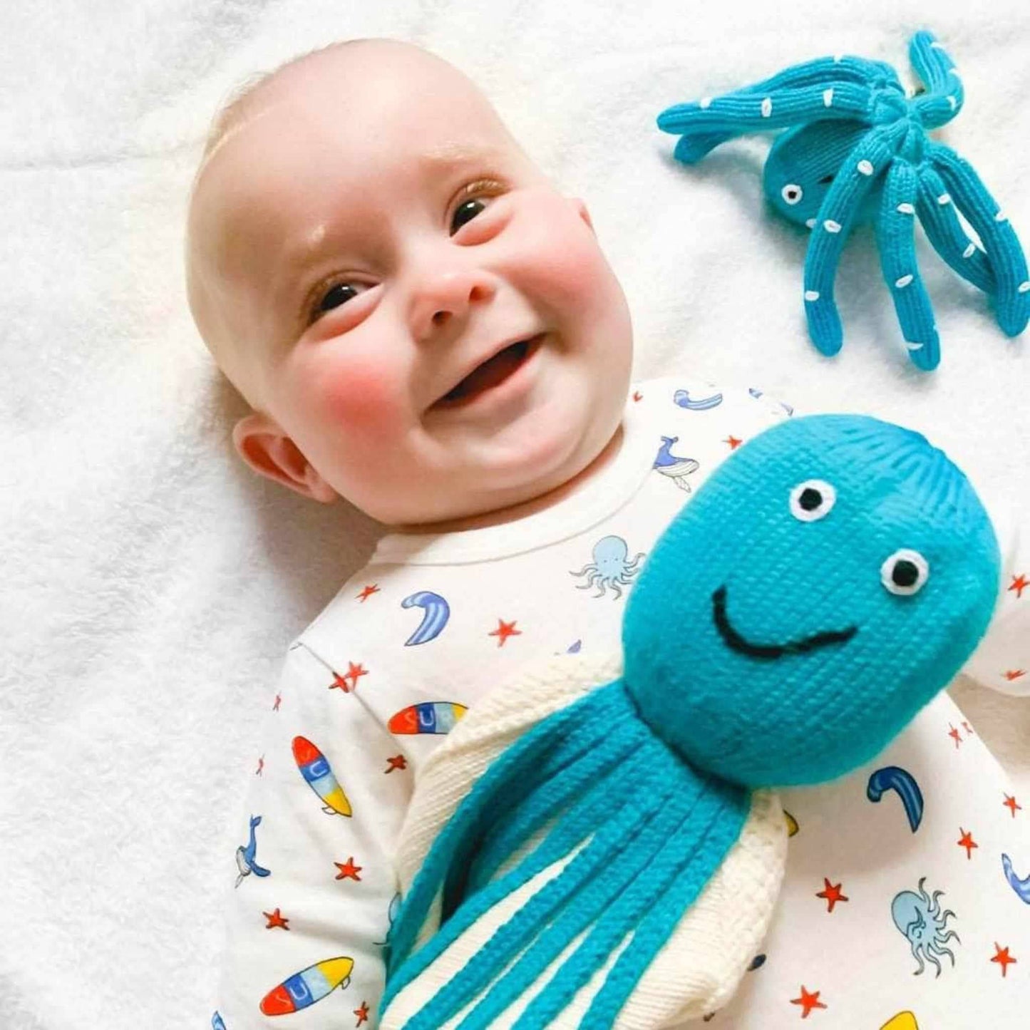 Baby Rattle Toy - Octopus Rattle (Turquoise)