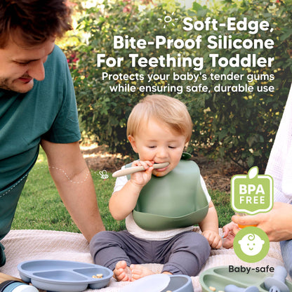 3-Pack Prep Silicone Baby Spoons