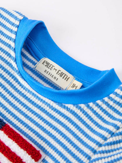 Chenille Flag Romper