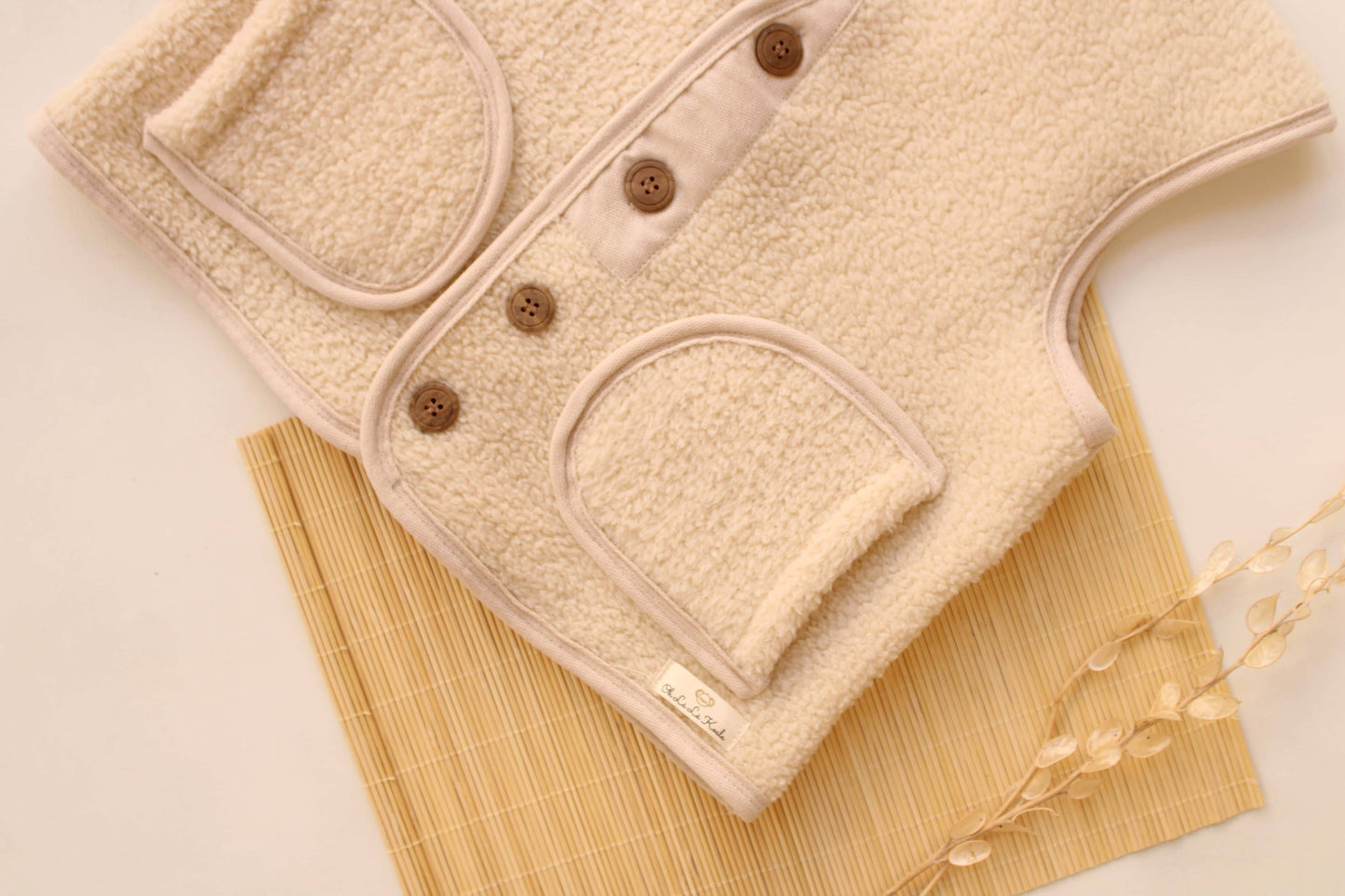 Oversized Cream Vest