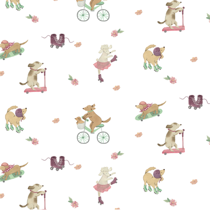 Roller Dogs Girls Pjs