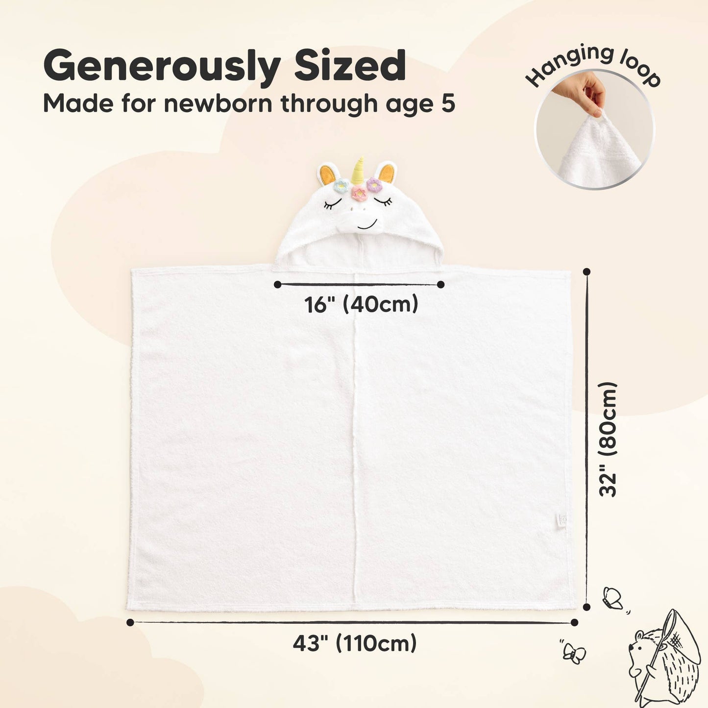 Playpals Hooded Baby Towels
