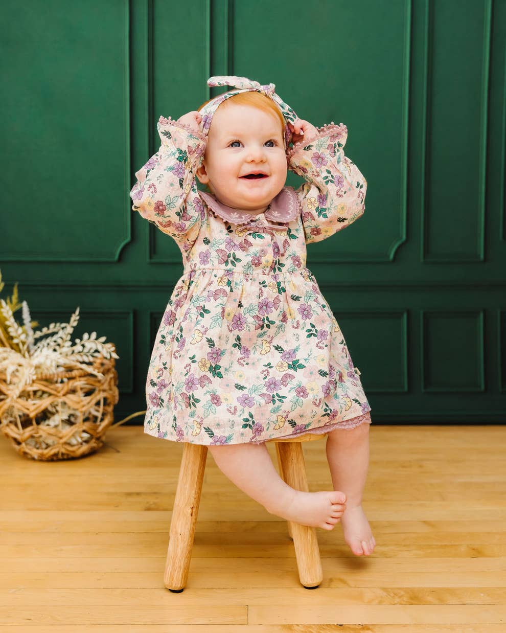 Floral Dress & Bloomer Set