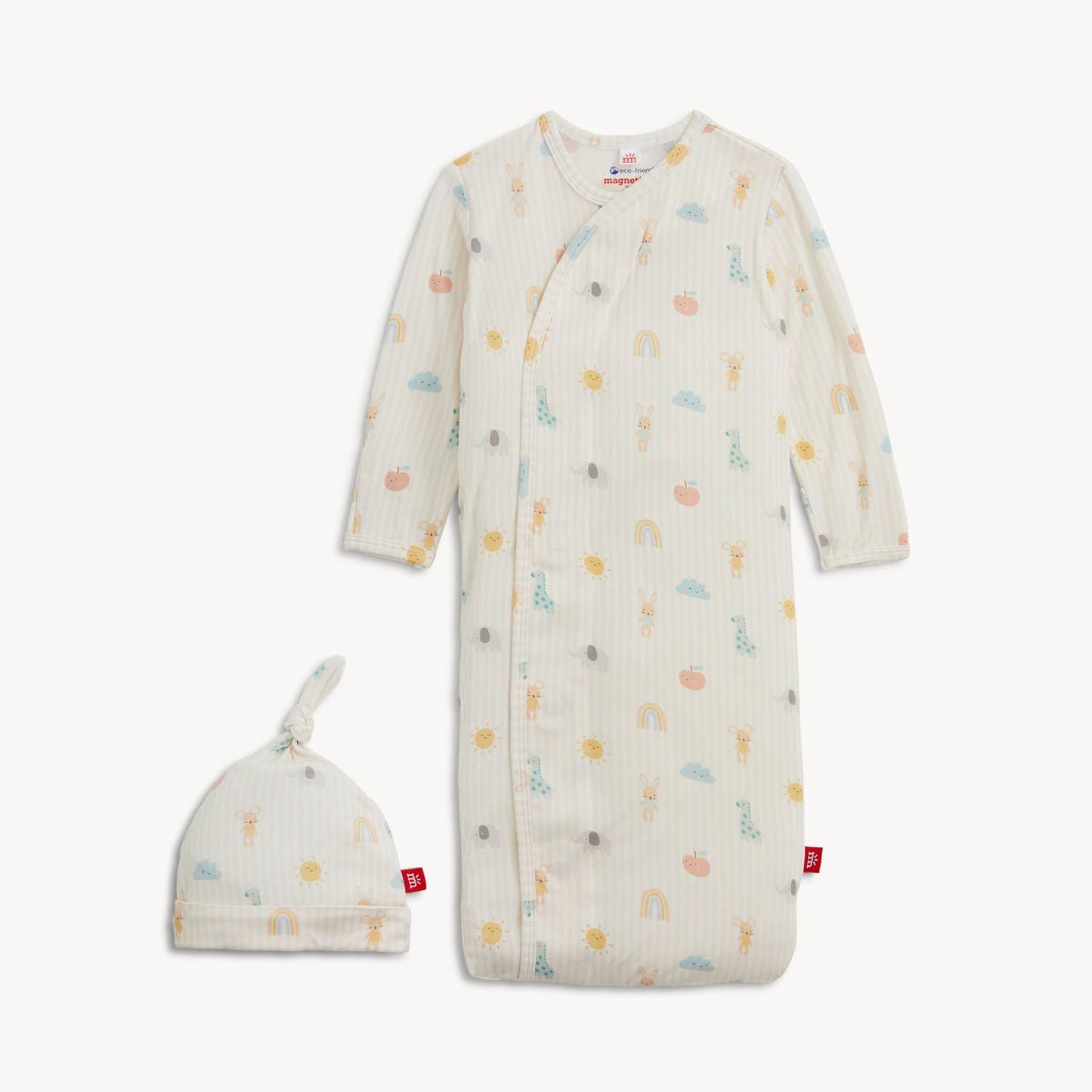LULLABY SKY PK MODAL MAGNETIC GOWN + HAT SET