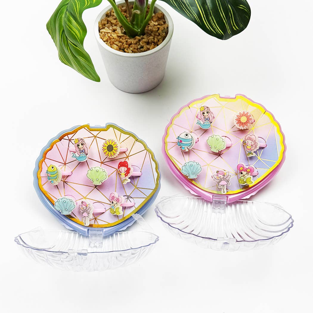 Girl Rings Toy in Shell Case