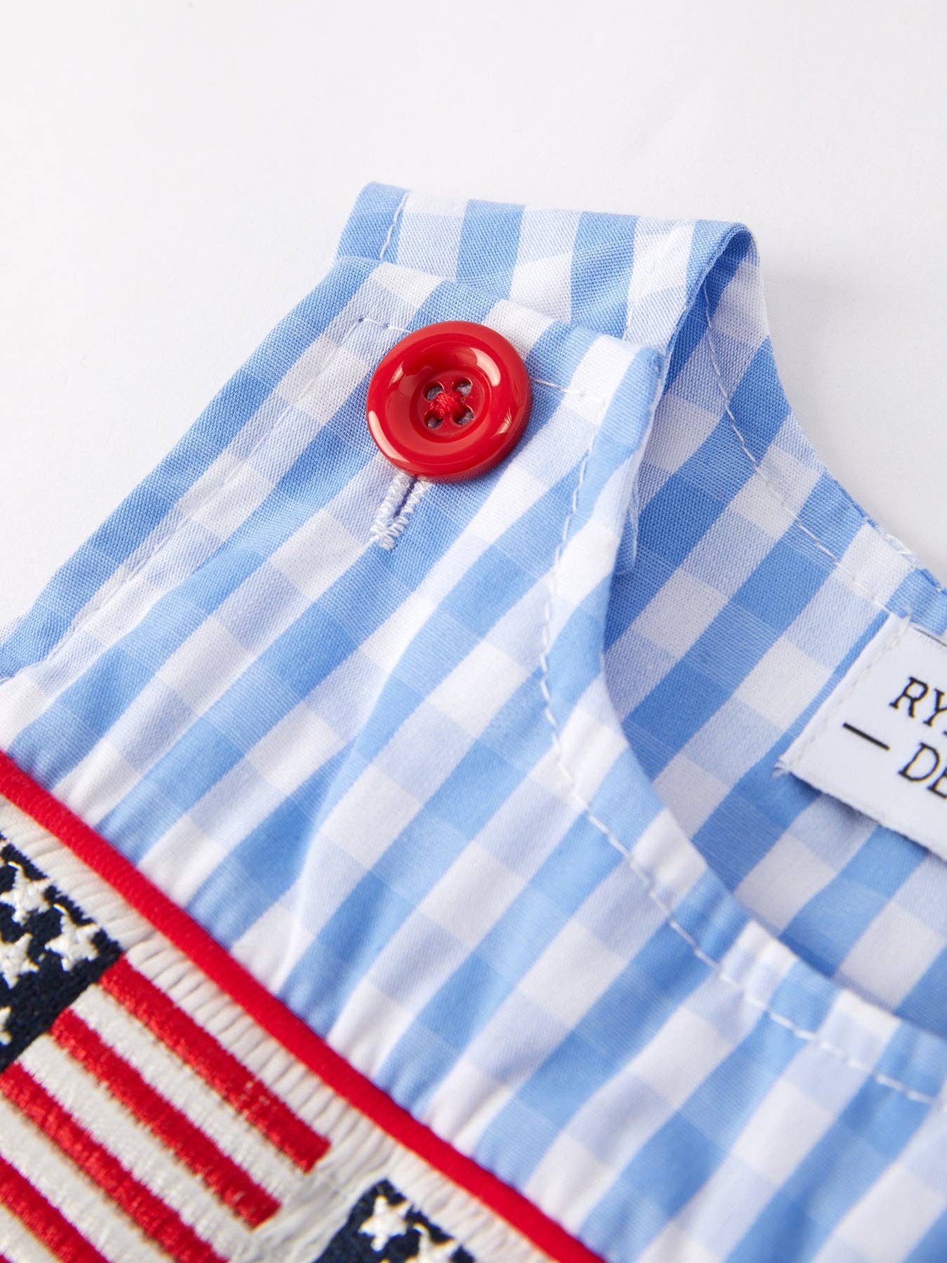 Flag Embroidery Boys Romper