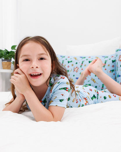 Minecraft: Chicken Jockey Bamboo Kids Pajama Short Set