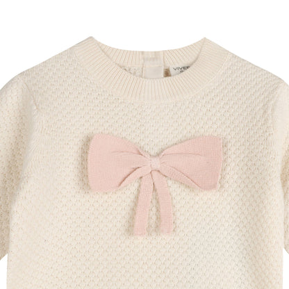 Bow Knit Baby Sweater
