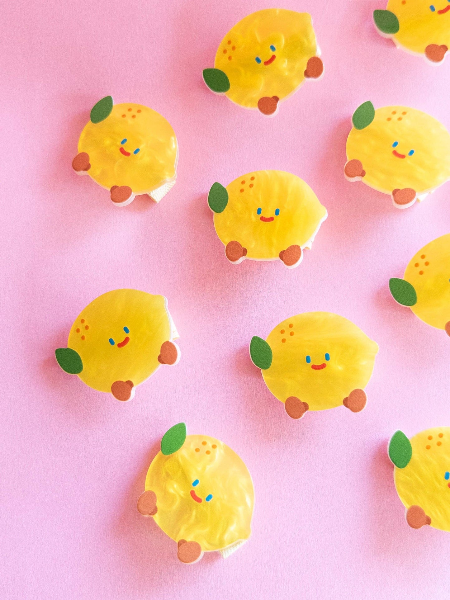 Lemon Puffy Bow Set
