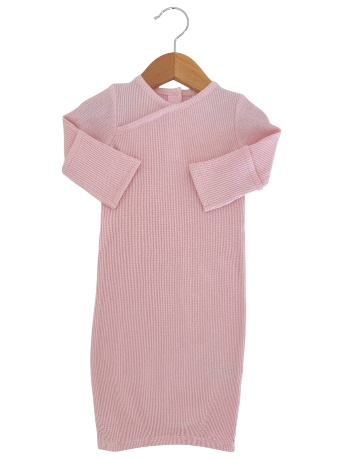 Blush Organic Waffle Gown