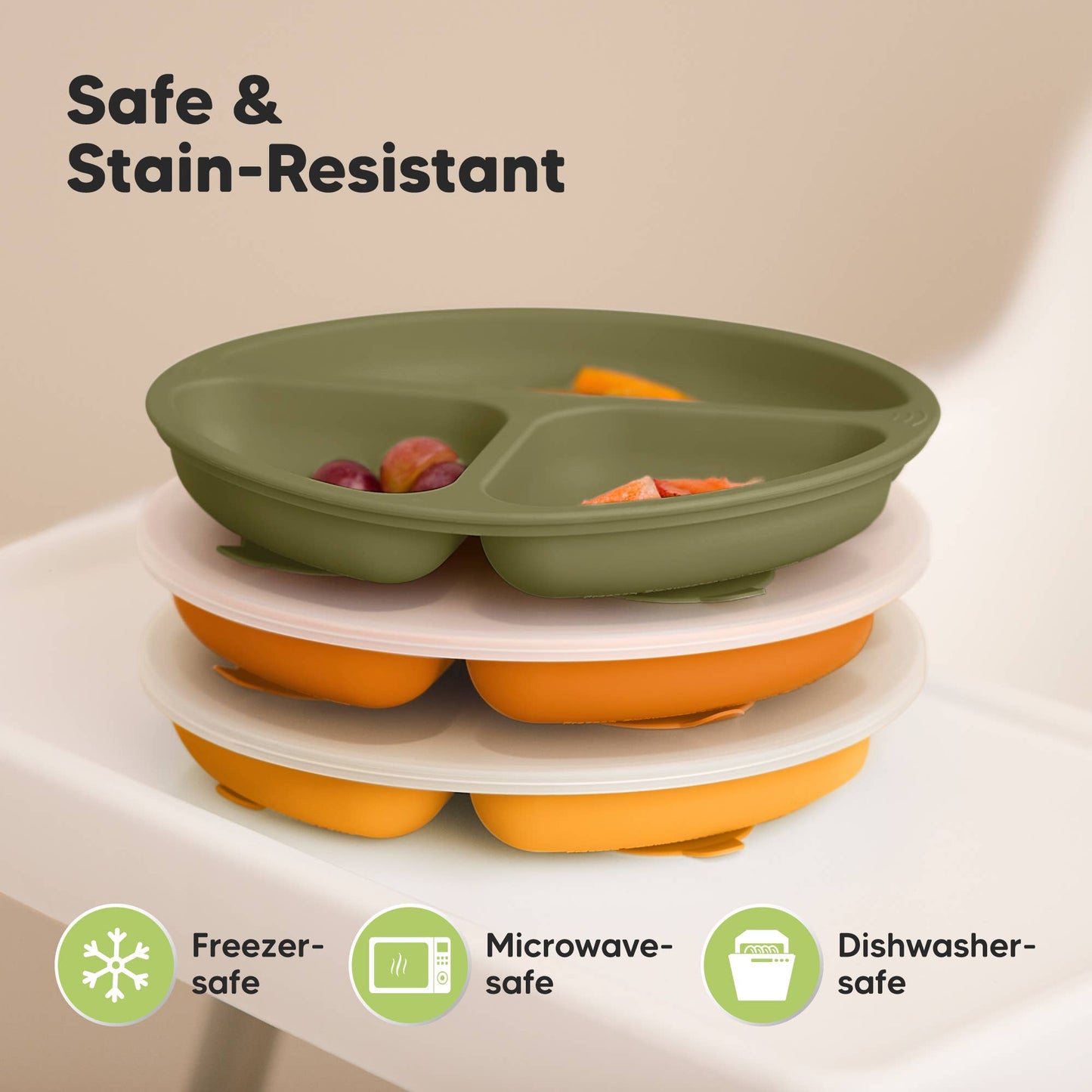 3-Pack Prep Suction Plates