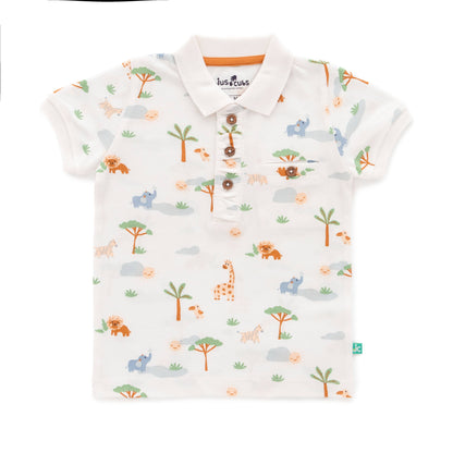 Safari Toddler Polo & Shorts Set