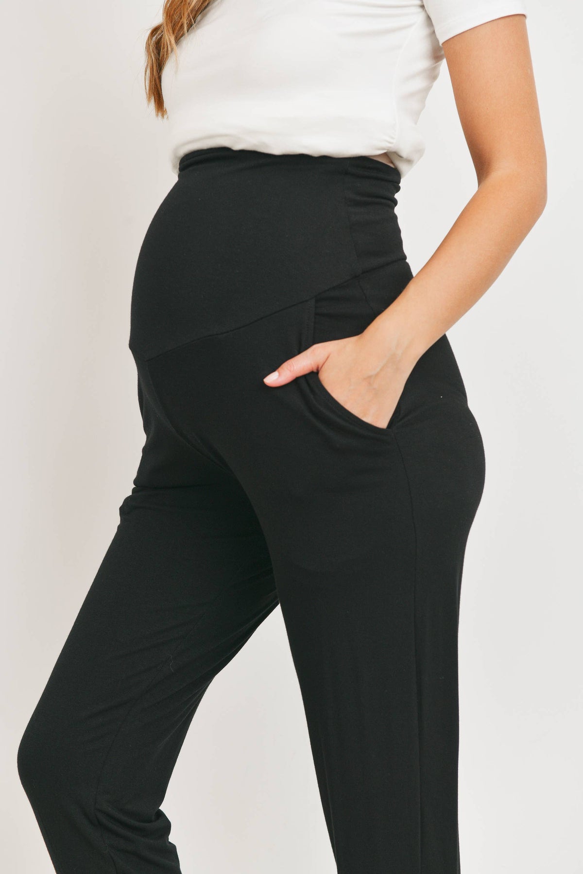Full Panel Maternity Knit Jogger Pants