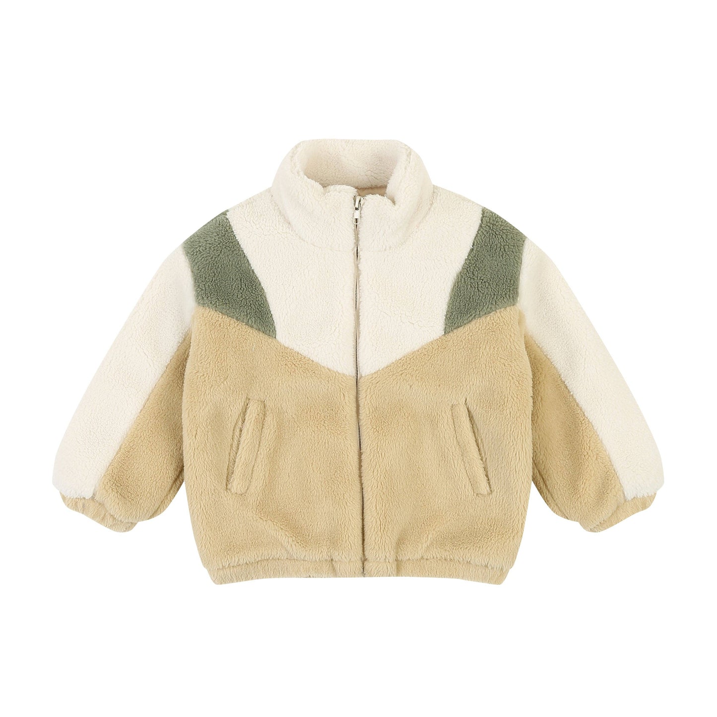 Color Block Fleece Jacket