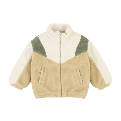 Color Block Fleece Jacket
