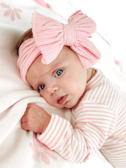 Ballerina Pink Cable Bow