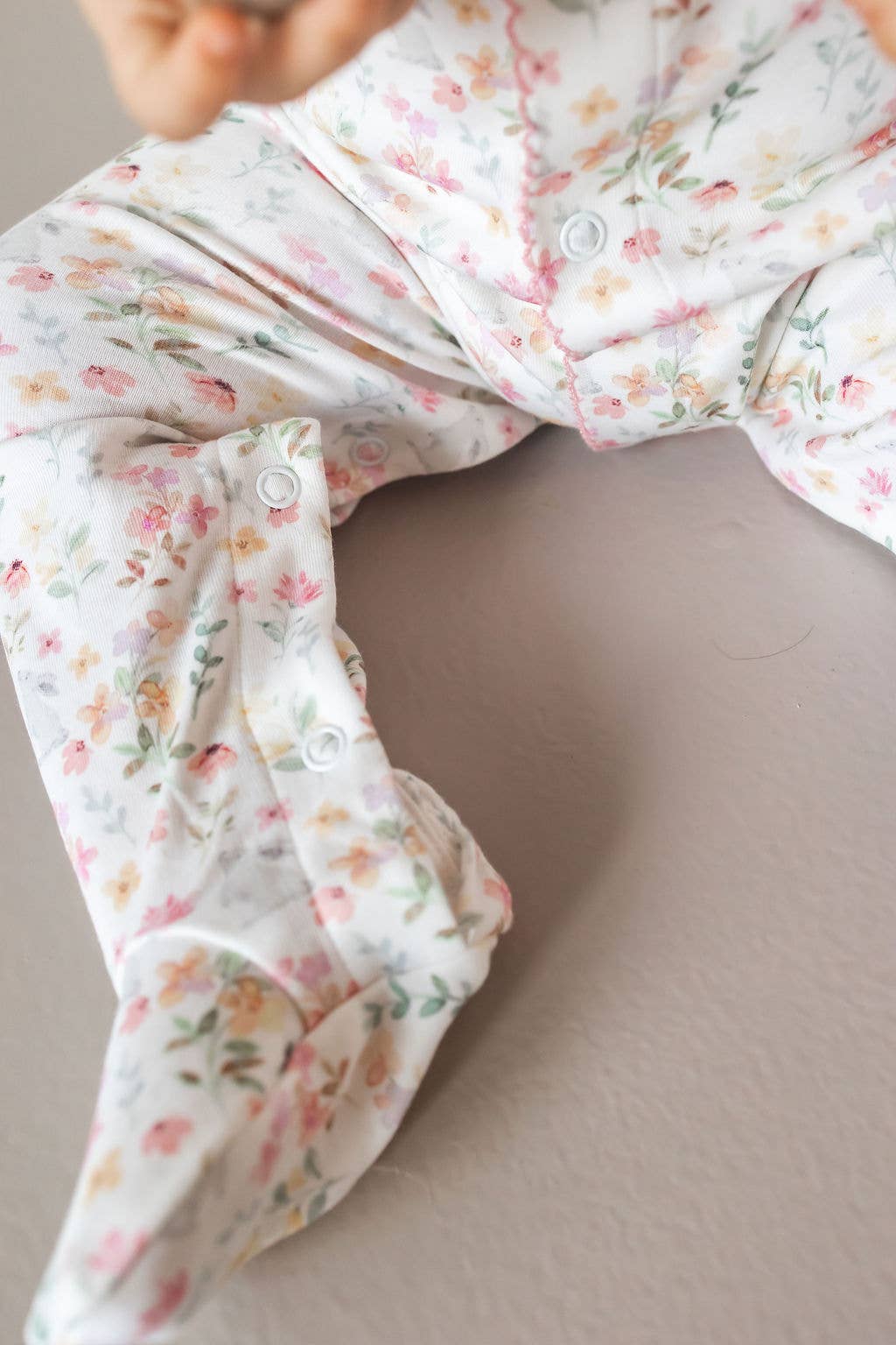 Winter Flowers Pima Baby Onesies