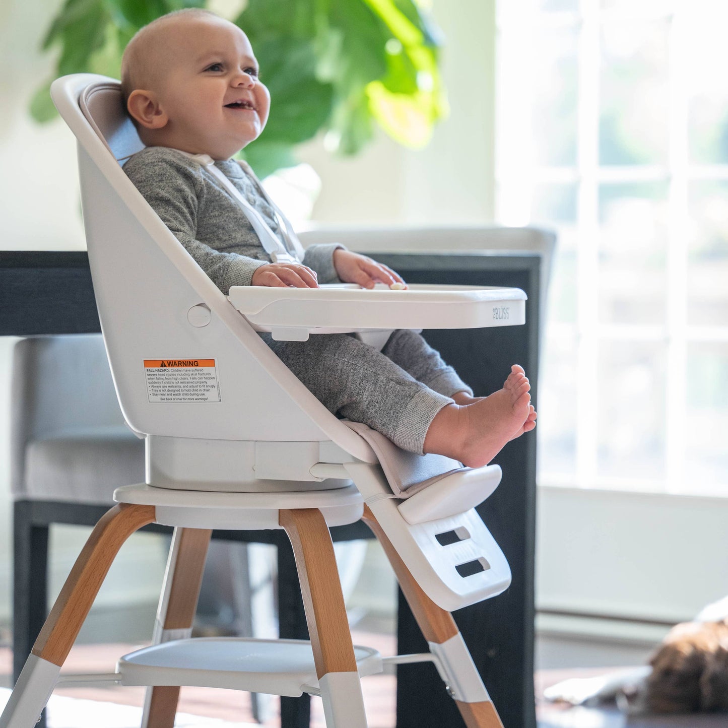 TruBliss Baby 2-in-1 Turn-A-Tot High Chair with 360 degree Swivel