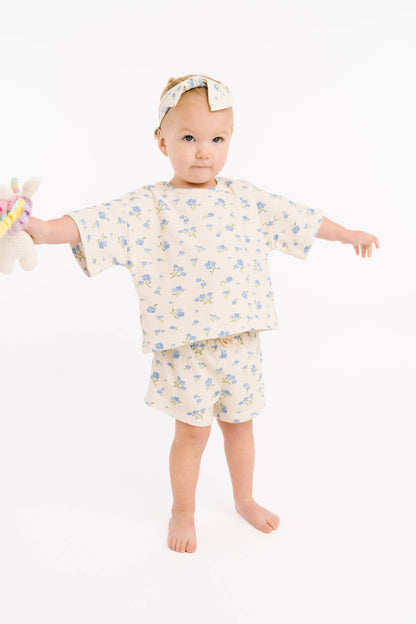 Blue Blooms Slouchy Set