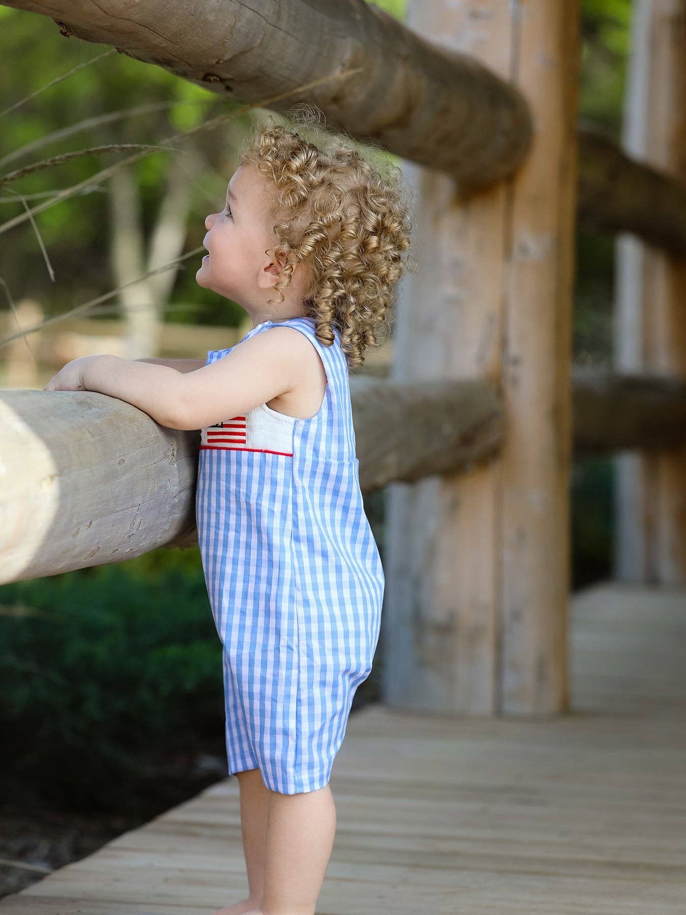 Flag Embroidery Boys Romper