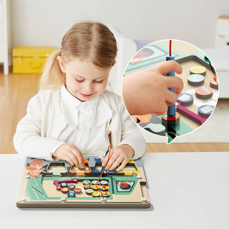 Topbright! Waste Sorter Magnetic Maze Board
