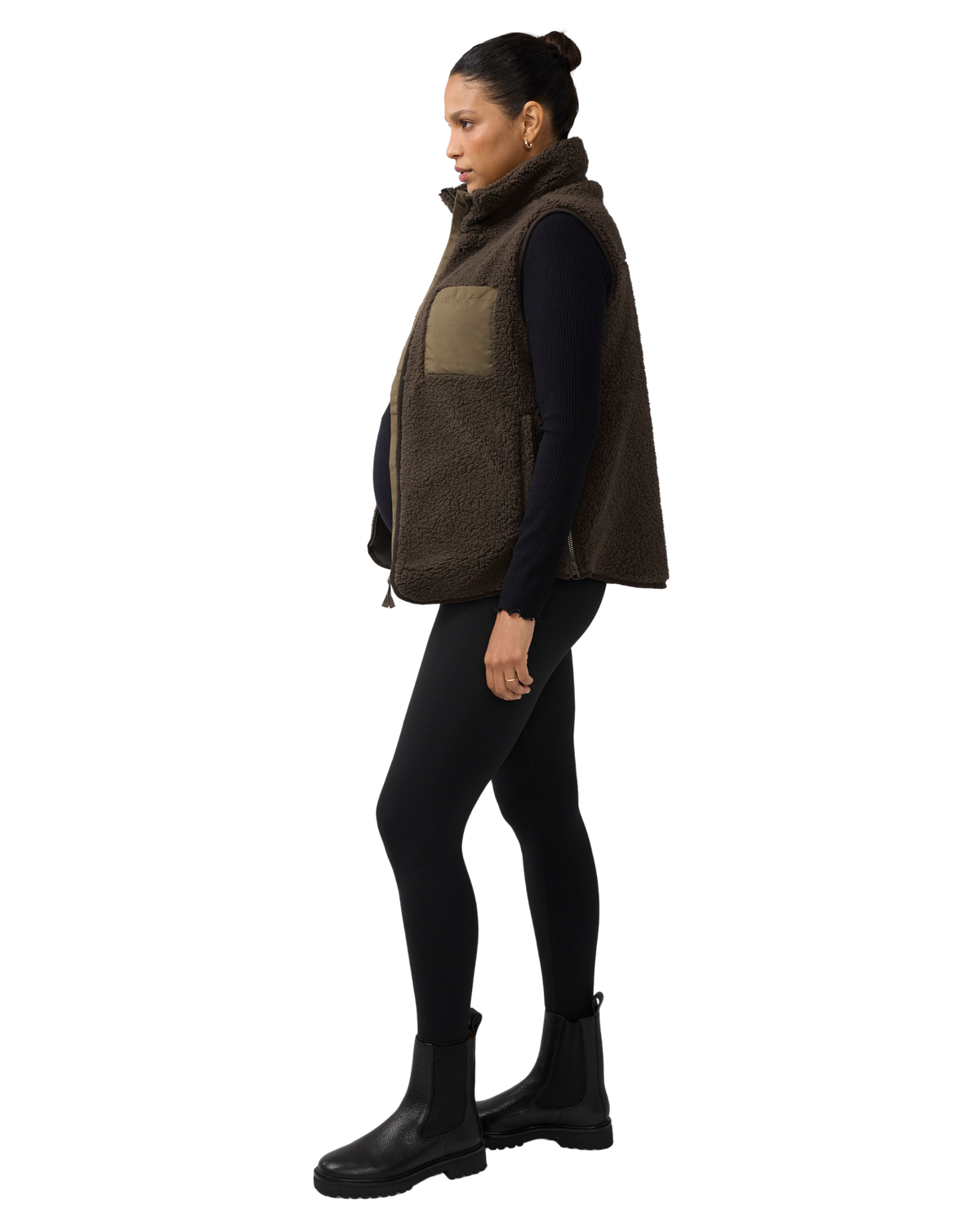 Sherpa Maternity Vest with Baby Carrier Insert