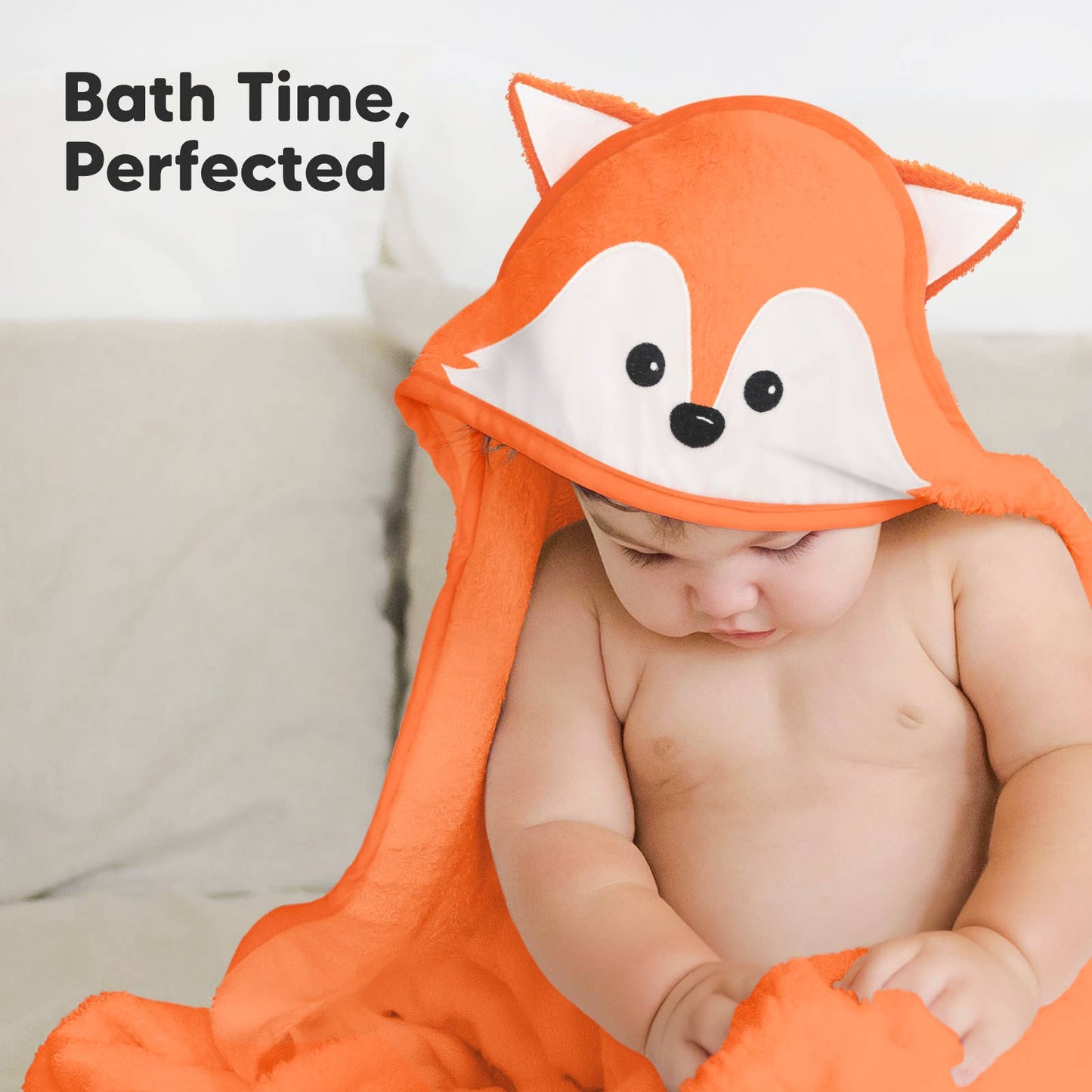 KeaBabies Cuddle Baby Hooded Towel