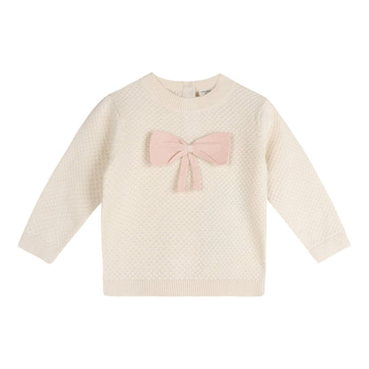 Bow Knit Baby Sweater