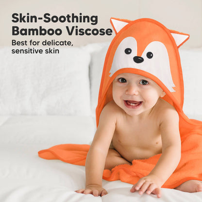 KeaBabies Cuddle Baby Hooded Towel