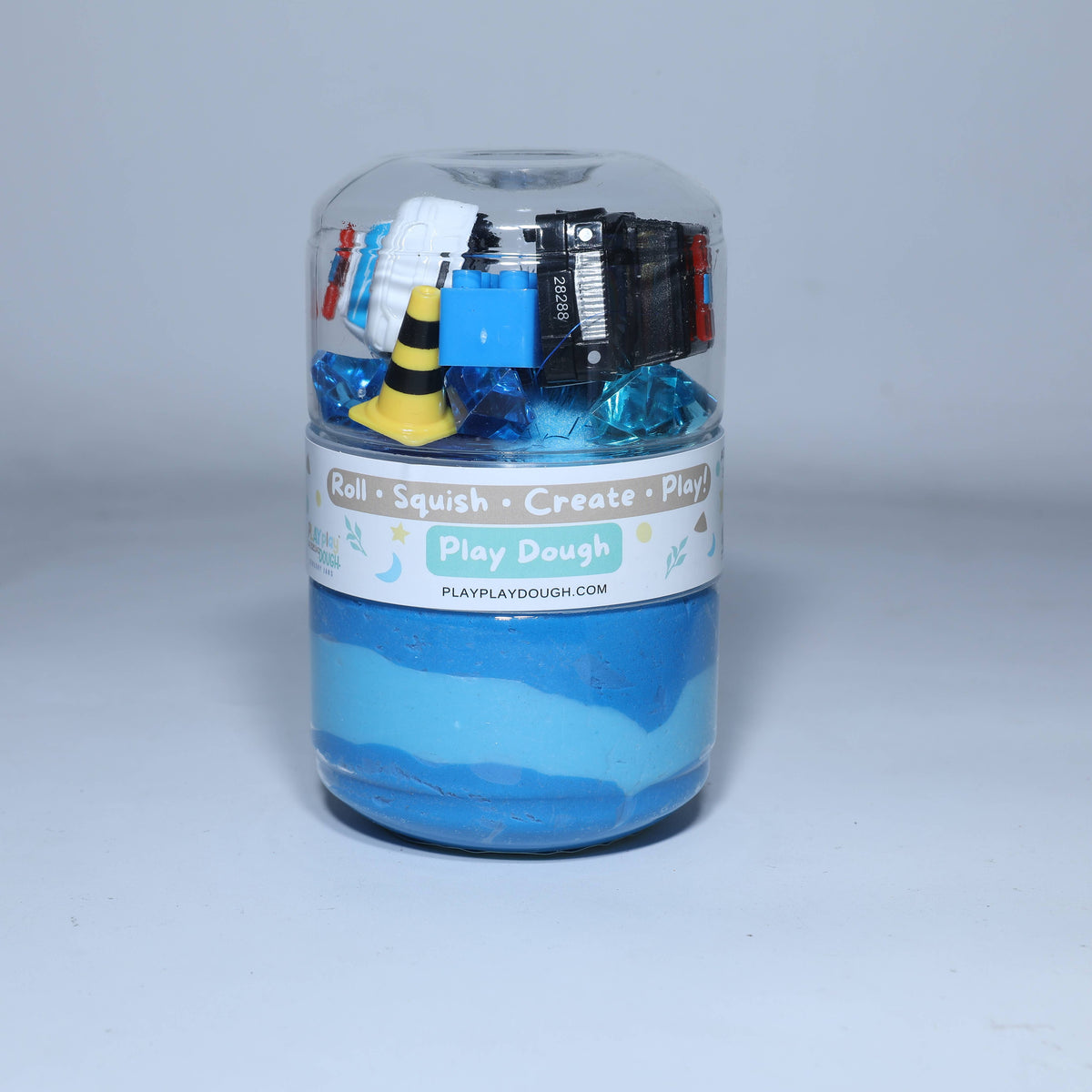 Police Play Dough Jar