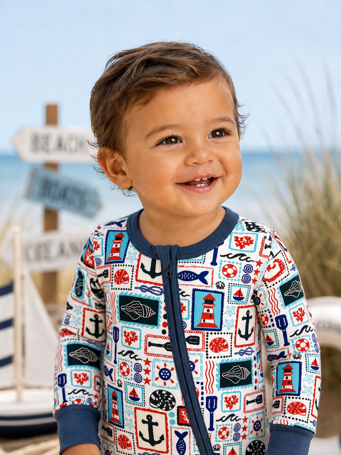 Seaside Stamps Footie