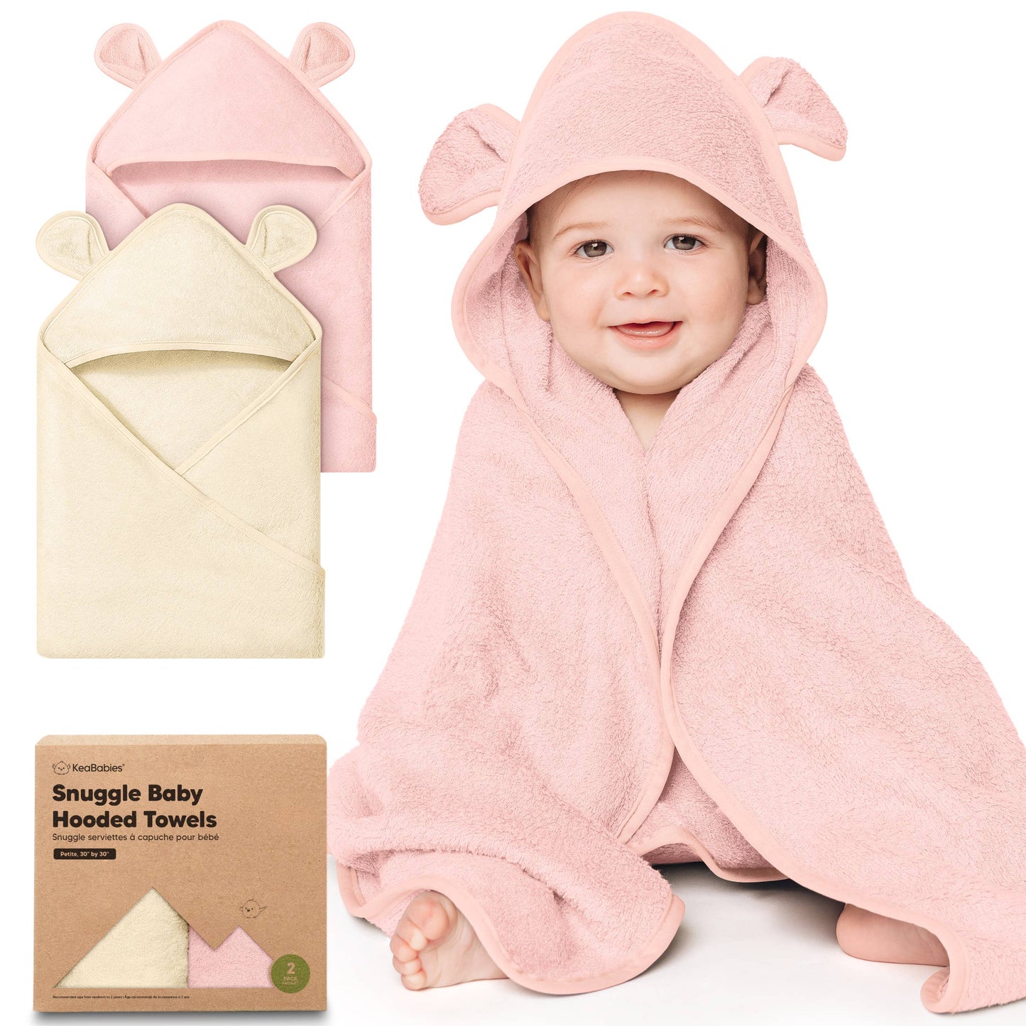 2-pack Snuggle Baby Hooded Towels