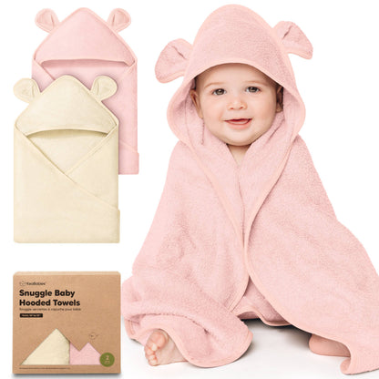 2-pack Snuggle Baby Hooded Towels